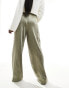 YAS wide leg trouser in green