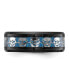 Stainless Steel Black IP-plated Skulls Fiber Inlay Band Ring Черный, 8 - фото #2