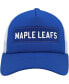 Фото #3 товара Men's Blue, White Toronto Maple Leafs Team Plate Trucker Snapback Hat