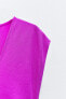 Фото #9 товара Кружевное платье из струящейся ткани со сборками ZARA