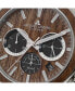 Men's Eco Power Watch with Solid Stainless Steel / Wood Inlay Strap, Chronograph 1-2115
