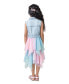 ფოტო #4 პროდუქტის Toddler & Little Girls Denim Vest Topper Dress