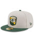 Men's Stone, Green Green Bay Packers 2023 Salute To Service 59FIFTY Fitted Hat Stone, Green, 7 5/8 - фото #2