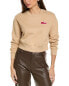 Stella Mccartney Rubber Sport Logo Patch Sweatshirt Women's