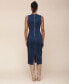 Women's Sleeveless Denim Midi Dress