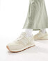 New Balance 574 trainers with gum sole in beige