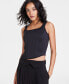 Фото #3 товара Women's Square-Neck Sleeveless Corset Top, Created for Macy's