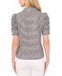 ფოტო #3 პროდუქტის Women's Ruched Sleeve Collared Button Down Blouse