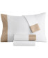 Фото #4 товара Italian Percale Sateen Cuff Pillowcase Pair, King, Created for Macy's