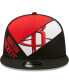 Men's Black Houston Rockets Criss Cross 9FIFTY Trucker Snapback Hat