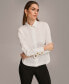Фото #2 товара Women's Button Front Collared Shirt