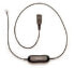 Jabra QD to 3.5mm w. Answer Button for Alcatel - QD - Male - 3.5mm - Male - 0.5 m - Black