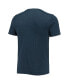 Фото #4 товара Men's Heathered Charcoal, Navy Georgia Southern Eagles Meter T-shirt and Pants Sleep Set