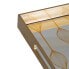 Фото #4 товара Поднос для закусок Золотой PVC Кристалл 45 x 31 x 4,2 см (2 штуки) BB Home