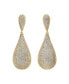 ფოტო #2 პროდუქტის Pave Graduated Dangling Teardrop Stud Earring