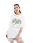 Фото #1 товара ASOS DESIGN oversized t-shirt with tennis graphic in white