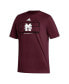 Men's Maroon Mississippi State Bulldogs Locker Lines Baseball Fresh T-shirt