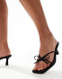 Фото #2 товара Public Desire Cindy Wide Fit bow heeled sandals in black