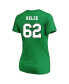 Фото #3 товара Women's Jason Kelce Kelly Green Philadelphia Eagles Plus Size Throwback Player Name and Number V-Neck T-shirt