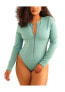 ფოტო #1 პროდუქტის Women's Shoal Front Zipper Long Sleeve One Piece