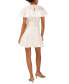 Фото #2 товара Women's Ruffled Flutter-Sleeve Fit & Flare Dress