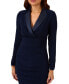 Фото #7 товара Women's Jersey Tuxedo Sheath Dress