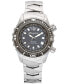 ფოტო #1 პროდუქტის Women's Marina Diver's Multifunctional Titanium Bracelet & White Silicone Strap Watch 40mm