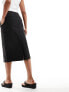 Фото #5 товара Calvin Klein Jeans midi parachute skirt in black