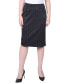 ფოტო #1 პროდუქტის Petite Printed Knee Length Double Knit Skirt