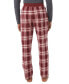Фото #2 товара Men's Tapered Twill Plaid Pajama Pants