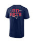 Men's Navy New England Patriots Big and Tall Two-Sided T-shirt