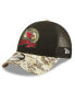 ფოტო #3 პროდუქტის Men's Black, Camo Arizona Cardinals 2022 Salute To Service 9FORTY Snapback Trucker Hat