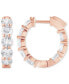 Фото #4 товара Lab Grown Diamond In & Out Hoop Earrings (5 ct. t.w.) in 14k White, Yellow or Rose Gold