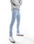 Фото #2 товара Only & Sons Warp skinny jeans in light bue