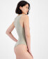 Juniors' Mineral-Washed Ribbed Seamless Bodysuit