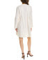 Фото #2 товара Vince Trapeze Pleat Linen-Blend Mini Dress Women's