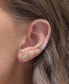 ფოტო #2 პროდუქტის Crystal Opalescent Celestial Universal Love Stud Earrings Set