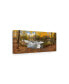 Фото #2 товара Monte Nagler Bond Falls in Autumn Panorama Bruce Crossing Michigan Color Canvas Art - 15" x 20"
