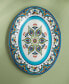 Zanzibar Ceramic Artisan Design 16" Oval Serving Platter