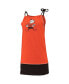 ფოტო #1 პროდუქტის Women's Orange Distressed Cleveland Browns Vintage-Like Tank Dress
