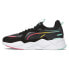 Фото #3 товара Puma RsX Wal Mas Camp Lace Up Mens Black Sneakers Casual Shoes 39094101