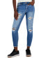 Фото #1 товара Juniors' Mid-Rise Distressed Skinny Jeans