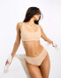 Фото #4 товара ASOS DESIGN Mila mesh smoothing high-waist brief in beige