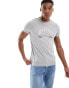 Фото #1 товара Tommy Hilfiger arch logo t-shirt in light grey