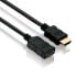 Фото #1 товара PureLink HDMI A M/F 1m - 1 m - HDMI Type A (Standard) - HDMI Type A (Standard) - Black