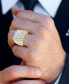 ფოტო #2 პროდუქტის Men's Diamond Cluster Ring (3 ct. t.w.) in 10k Gold and White Gold