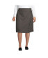 ფოტო #1 პროდუქტის Plus Size School Uniform Solid A-line Skirt Below the Knee