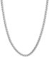 ფოტო #1 პროდუქტის EFFY® Rounded Box Link 24" Chain Necklace in Sterling Silver