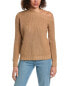 Фото #1 товара Minnie Rose Shaker Off-The-Shoulder Cashmere-Blend Sweater Women's Brown Xs