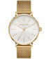 Фото #1 товара Часы Michael Kors Auden Gold-Tone Mesh